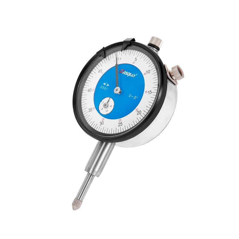Dasqua Dial Indicator 0-0.5" Range, Lug Back, Graduation 0.0005", High Accuracy Dial Indicator for Machinists, CNC, Lathe, Milling, and Surface Flatness Measurement - Image 1